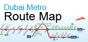 Dubai+metro+green+line+route+map