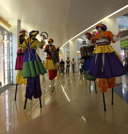 Stilt Percussion Parade