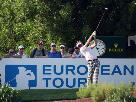 Ian Poulter at Dubai Golf Championship