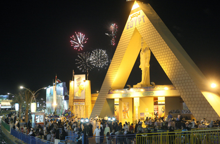 Thousands crowd Global Village for holiday fun.