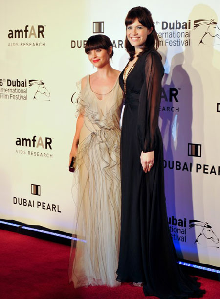 Christina Ricci And Mandy Moore at amfAR