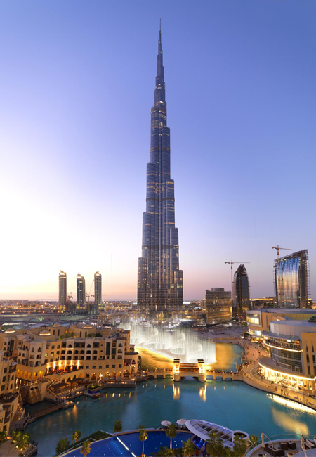 The Dubai Fountain adds Inshed An Aldar ­ a brand new song for Burj Dubai inauguration day