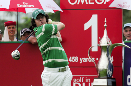 Omega Dubai Desert Classic defending champion Rory McIlroy