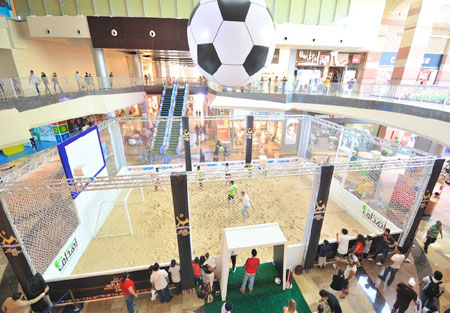 Indoor Beach Football Stadium at Dubai Festival City