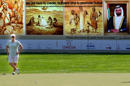 Lydia Hall at Omega Dubai Ladies Masters