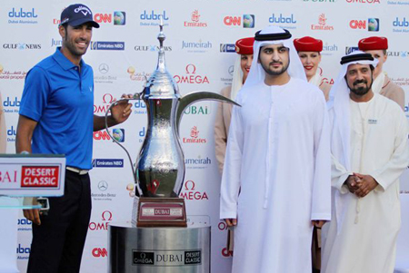 Alvaro Quiros wins Omega Dubai Desert Classic