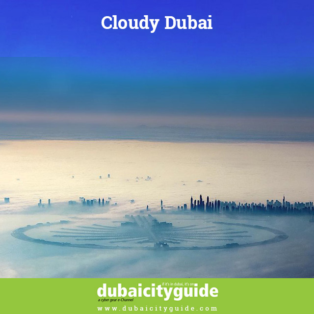 Dubai in clouds