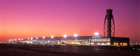 Dubai Airport by night