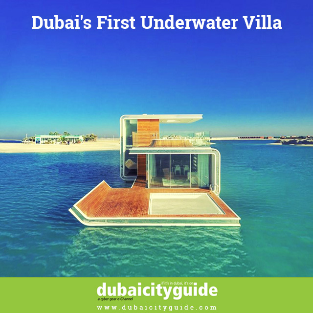 Front view of Under water villa 