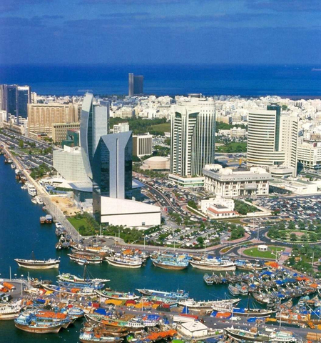 Aerial View of Dubai Creek