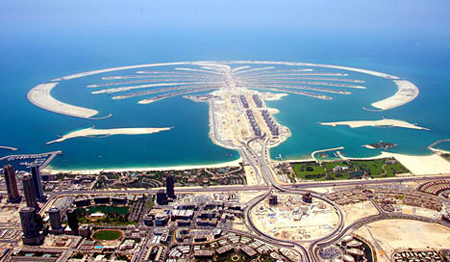 Aerial view of Palm Island