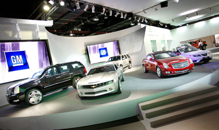 GM stand at the Motor Show