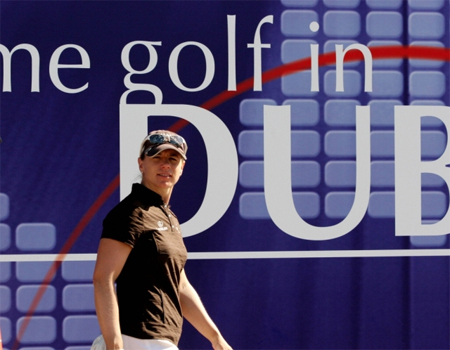 Annika Sorenstam at the Dubai