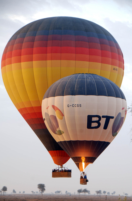 BT’s hot air balloon ride in Dh