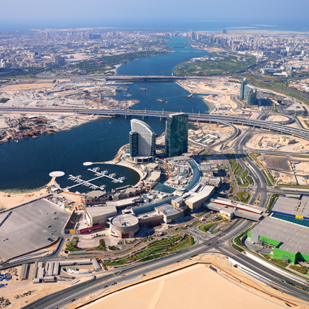 Aerial view of Dubai Festival