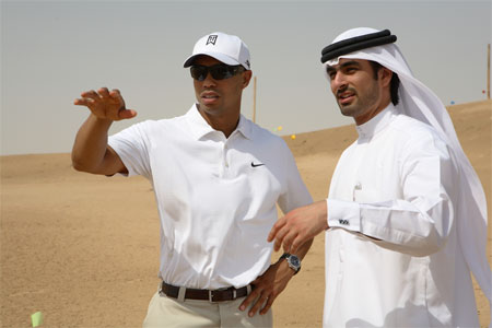 Tiger Woods onsite @ proposed Al Ruwaya Golf Course