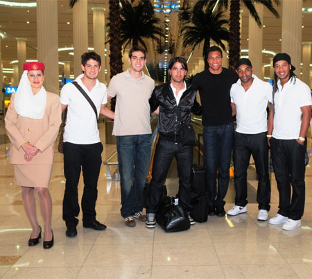 AC Milan at Dubai Airport