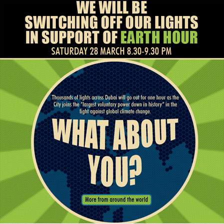 Go-Green.ae Campaign for Earth Hour