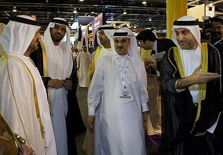 His Highness Sheikh Ahmed Bin Saeed Al Maktoum, President of Dubai’s Department of Civil Aviation and the Chairman and CEO of Emirates Group, visited the 800 sq. meters DUBAILAND®  exhibit  at the Arabian Travel Market (ATM) 2009.