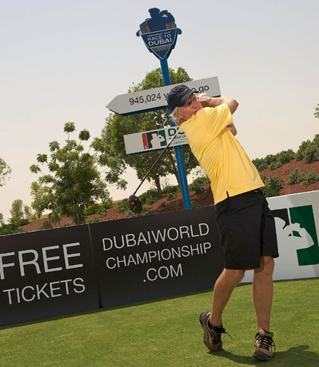 Greg Norman at Jumeriah Golf Estate