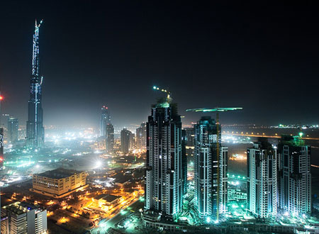 Emerging Dubai Skyline