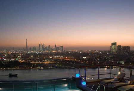 Dubai Skyline from Hilton Creek