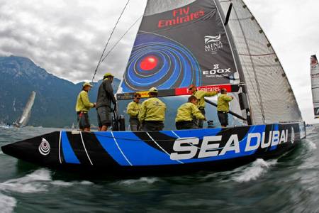 Sea Dubai competing in the Malcesine Cup on Lake Garda in Italy