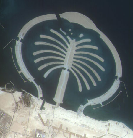 Palm Jebel Ali Image captured by DubaiSat-1