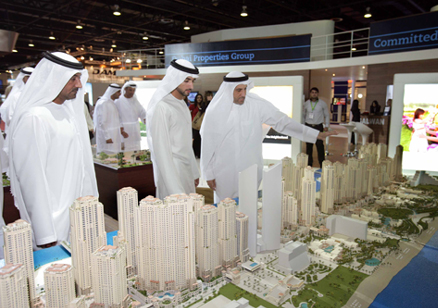 His Highness Sheikh Hamdan Bin Mohammed Bin Rashid Al Maktoum Visits Dubai Properties Group Stand at Cityscape 2009